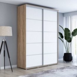 Wysoka szafa przesuwna, pakowna – Maja 130x242x61 cm.