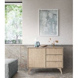 Komoda KSZD WOOD - jodła + beż piaskowy