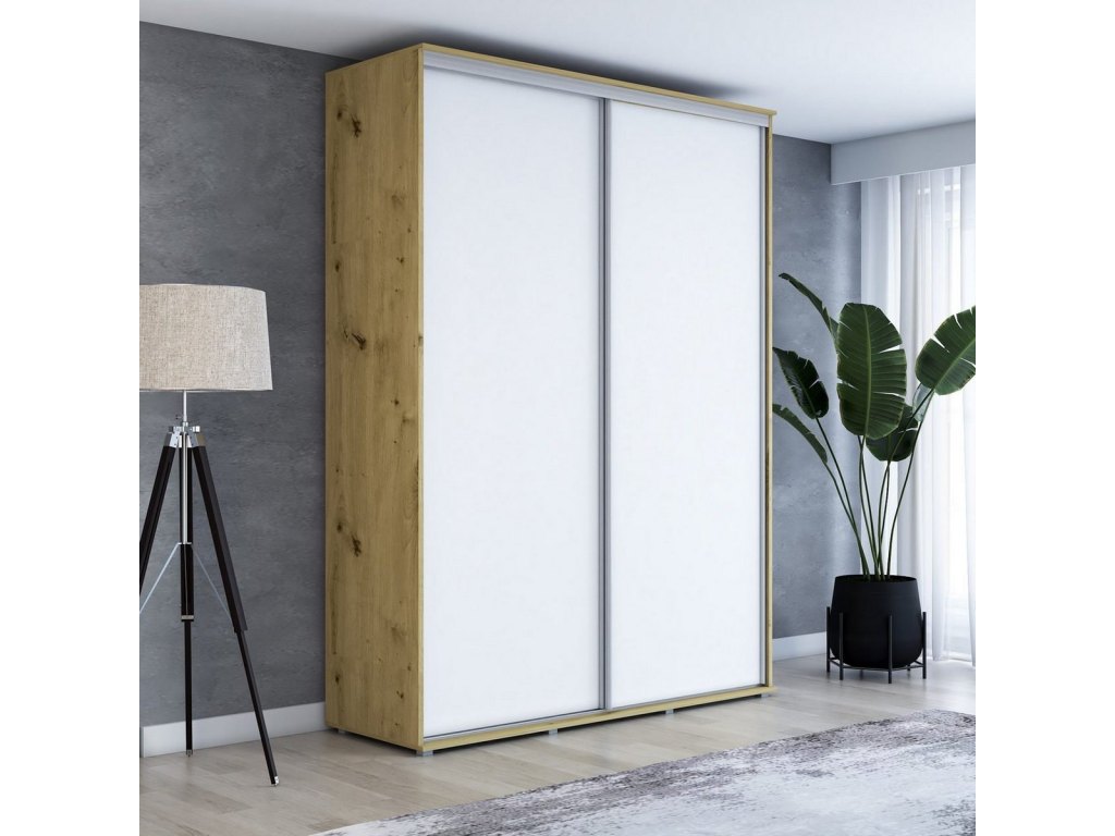 Wysoka szafa przesuwna, pakowna – Maja 110x242x61 cm.