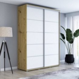 Wysoka szafa przesuwna, pakowna – Maja 110x242x61 cm.