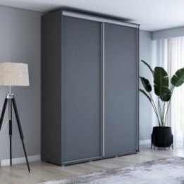 Wysoka szafa przesuwna z lustrem, pakowna – Maja 100x242x61 cm.