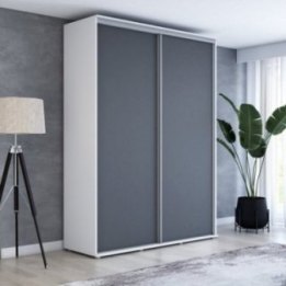 Wysoka szafa przesuwna z lustrem, pakowna – Maja 100x242x61 cm.