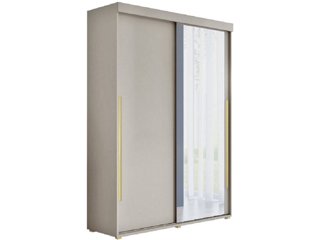 Wysoka, wąska szafa przesuwna, pakowna – Slim 100x202x45,5 cm.