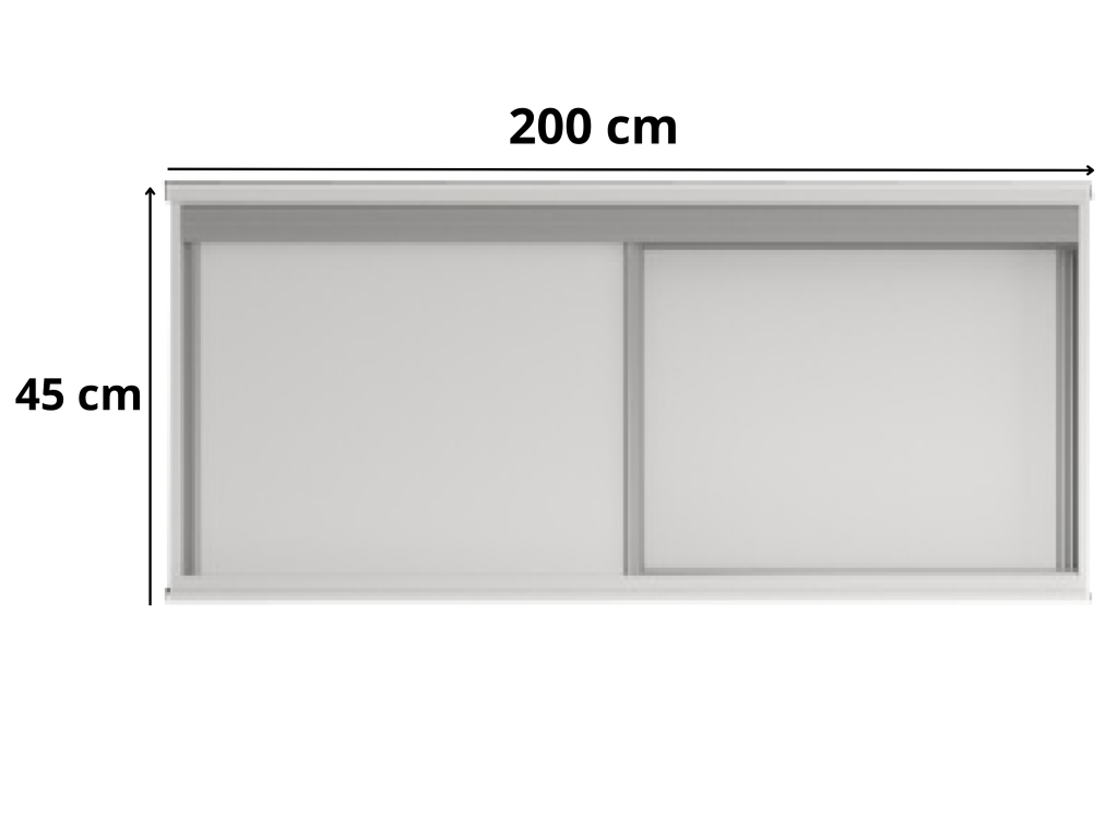 Zestaw GAJA 1 szafa z lustrem, drzwiami przesuwnym, nadstawką i szufladami 200x247x61 - biała, nowoczesna i praktyczna