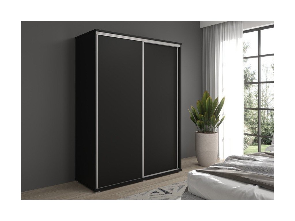Szafa z drzwiami przesuwnymi Liwia 200x202x45 cm – biała Elegancka Minimalistka z Maksymalną Funkcjonalnością