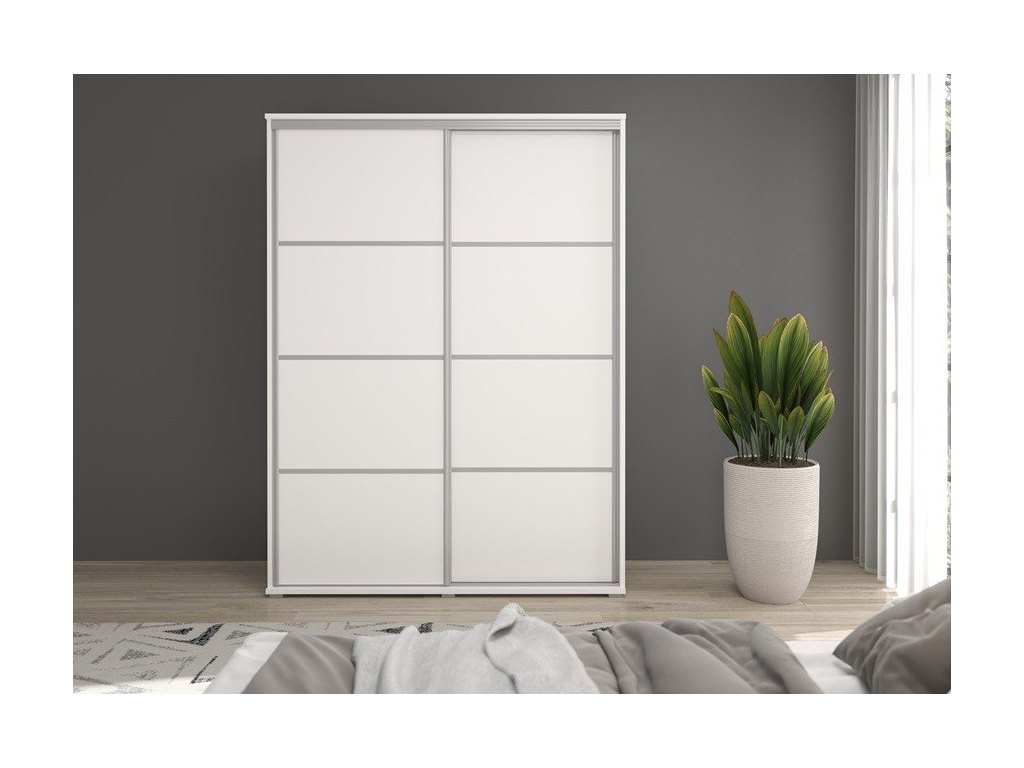 Szafa z drzwiami przesuwnymi Liwia 130x202x45 cm – Elegancka Minimalistka z Maksymalną Funkcjonalnością