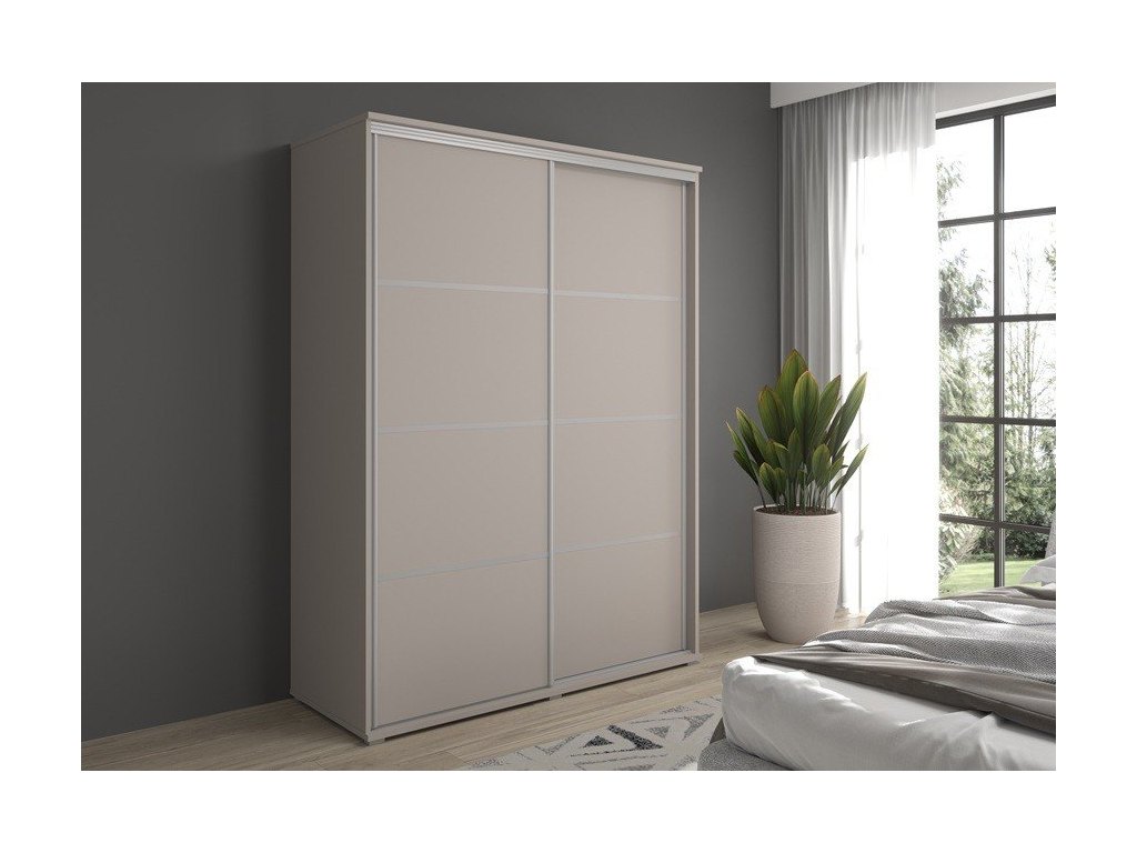 Szafa z drzwiami przesuwnymi Liwia 160x202x45 cm – Elegancka Minimalistka z Maksymalną Funkcjonalnością
