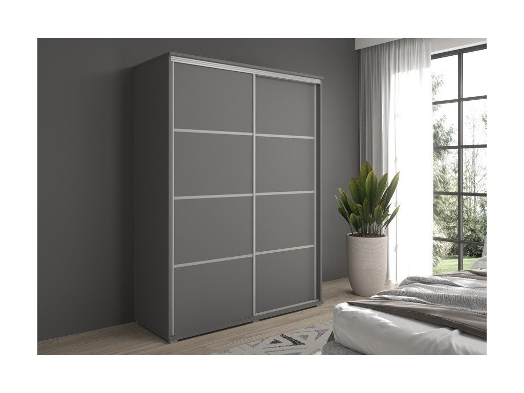 Szafa z drzwiami przesuwnymi Liwia 170x202x45 cm – Elegancka Minimalistka z Maksymalną Funkcjonalnością