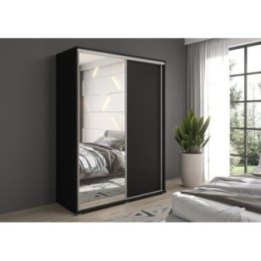 Szafa z drzwiami przesuwnymi i lustrem Liwia 150x202x45 cm – Elegancka Minimalistka z Maksymalną Funkcjonalnością
