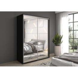 Szafa z drzwiami przesuwnymi i lustrem Liwia 130x202x45 cm – Elegancka Minimalistka z Maksymalną Funkcjonalnością