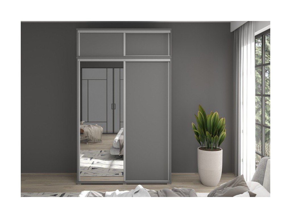 Szafa z drzwiami przesuwnymi Liwia 100x202x45 cm – biała Elegancka Minimalistka z Maksymalną Funkcjonalnością