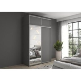 Szafa z drzwiami przesuwnymi Liwia 150x202x45 cm – biała Elegancka Minimalistka z Maksymalną Funkcjonalnością