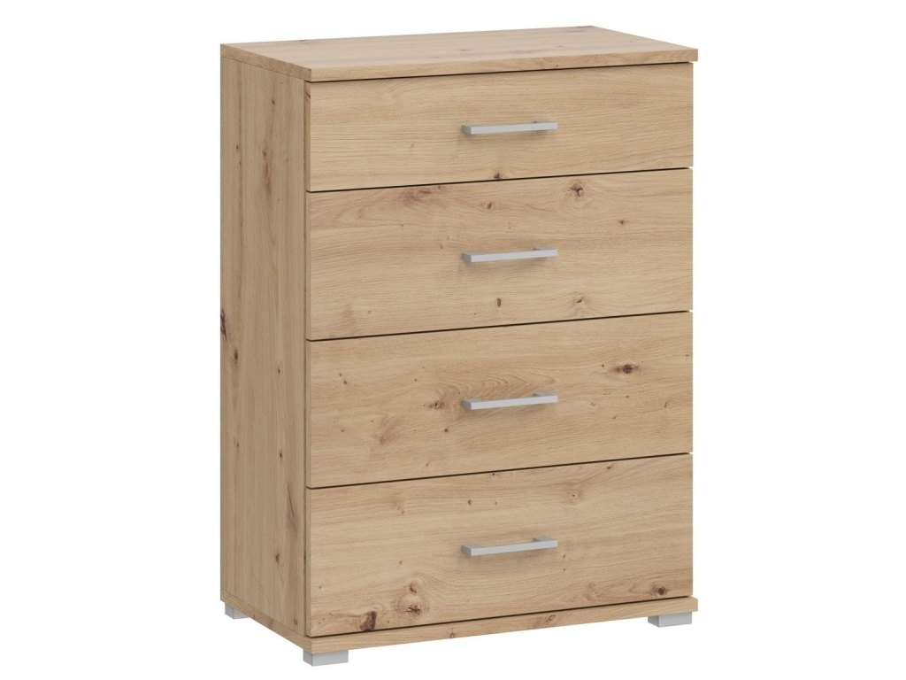 Dąb artisan szafka na buty z 4 frontami – 60x35x85 cm | Polska produkcja