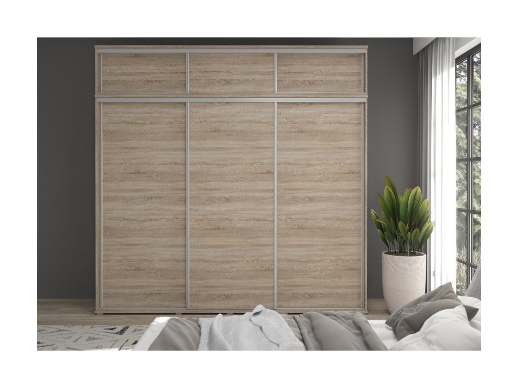 Szafa MONTI SLIM 45 cm – wąska, pojemna, 3-drzwiowa