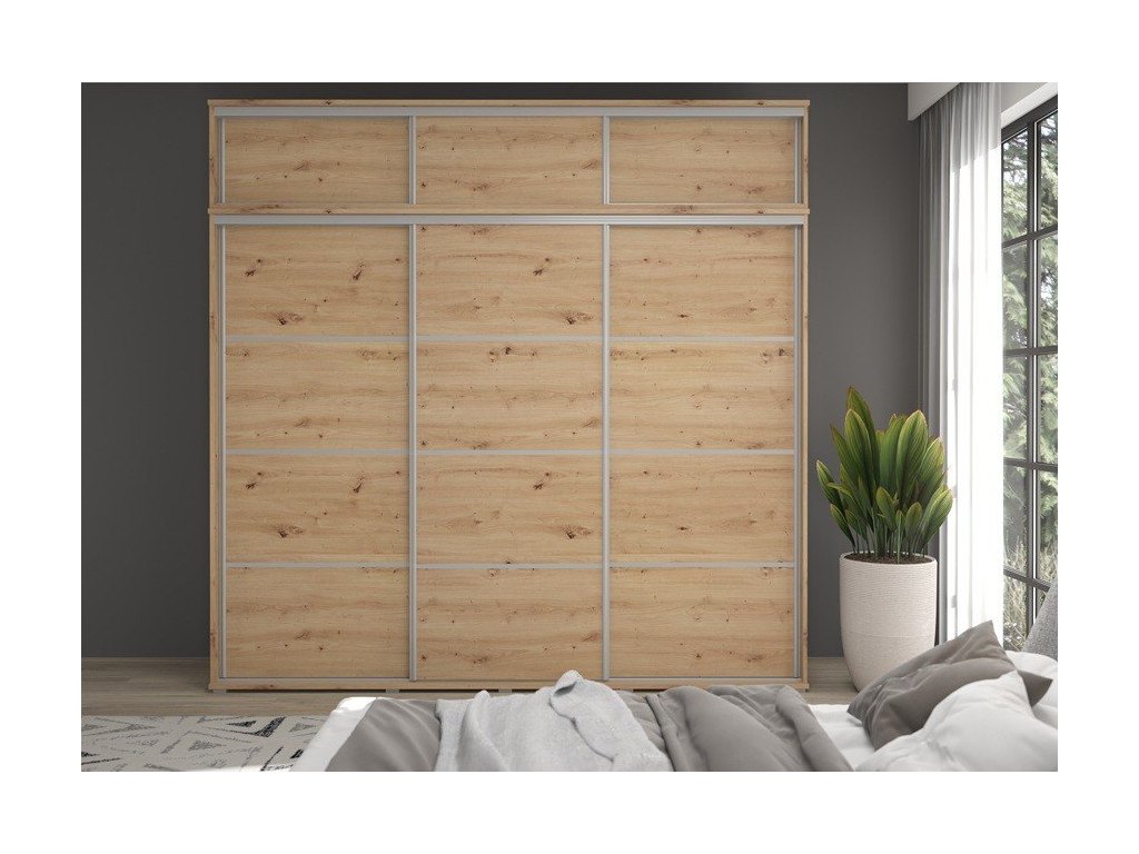 Szafa MONTI SLIM 45 cm – wąska, pojemna, 3-drzwiowa