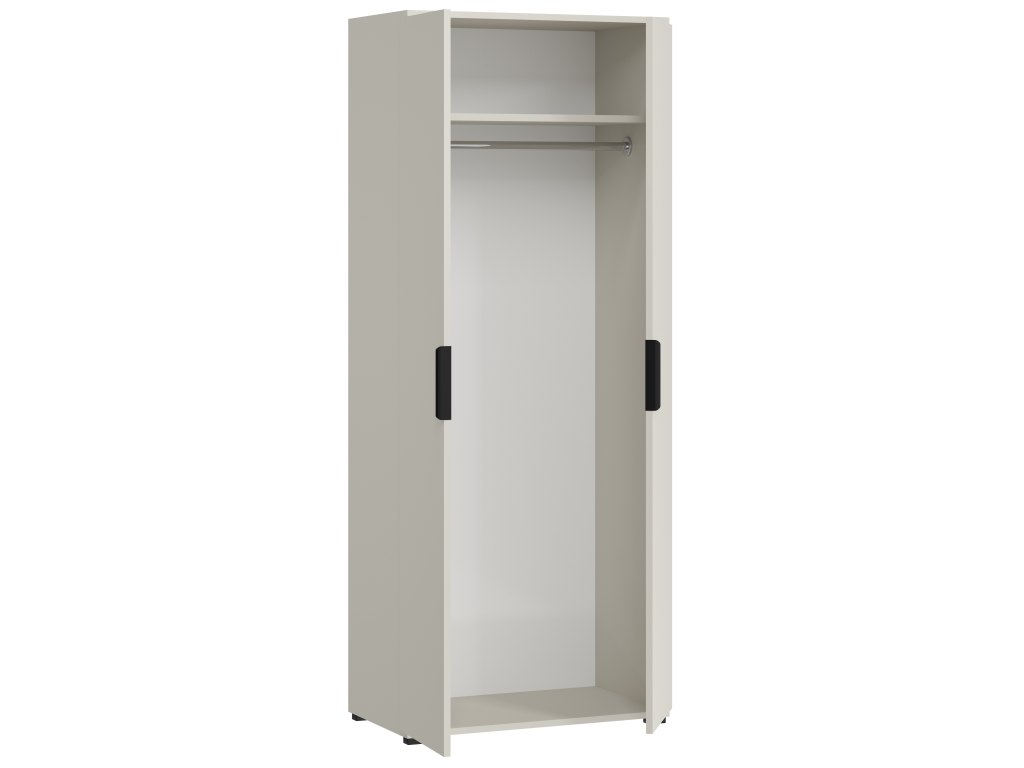 Szafa Modena 80 cm – biała, nowoczesna i pojemna garderoba