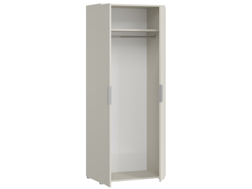 Szafa Modena 80 cm – biała, nowoczesna i pojemna garderoba