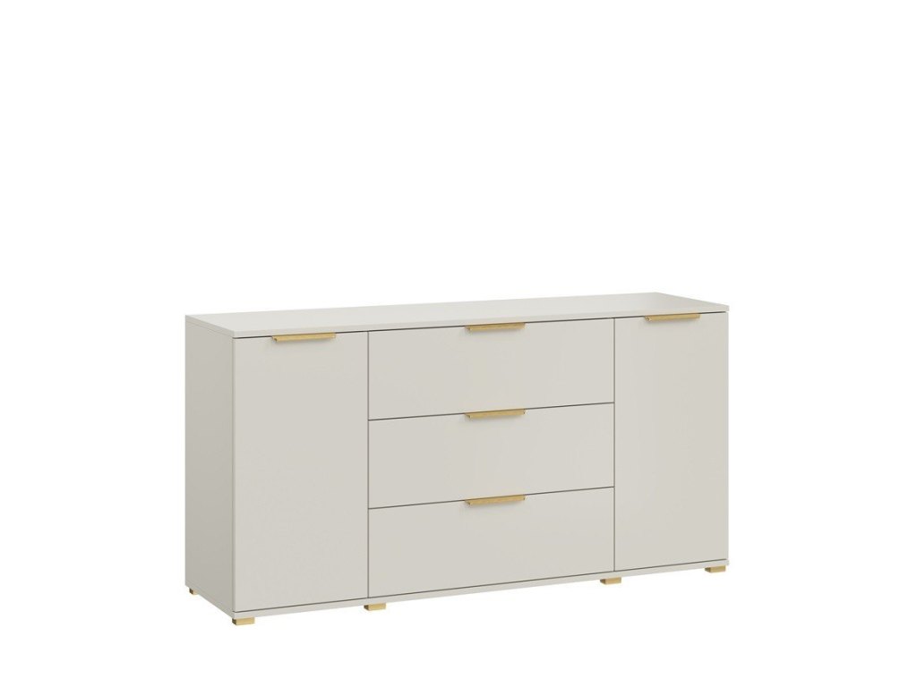 Komoda Modena 160 cm – nowoczesna biała komoda z szufladami