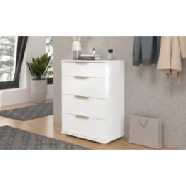 Szafka na Buty 4-Klapowa z Szufladą 60x35x82 cm Złote Uchwyty