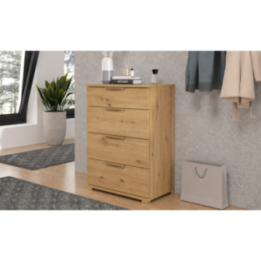 Szafka na Buty 4-Klapowa z Szufladą 60x35x82 cm Złote Uchwyty